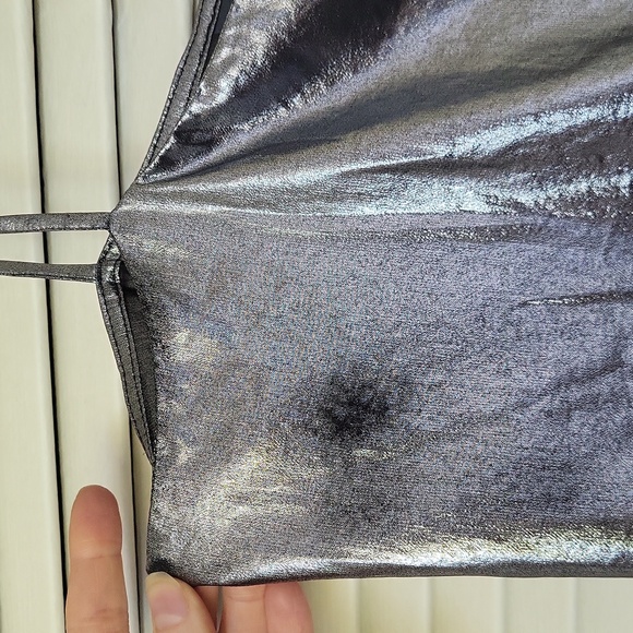 Vintage Urban Outfitters Silver Glam Slip Dress XS - Picture 4 of 4